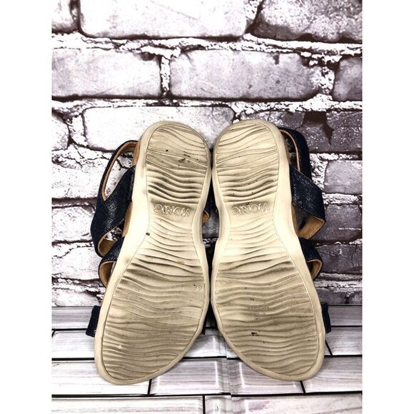 Vionic Amber Blue Denim Adjustable Strap Casual Sandals Women’s Sz 8M US/38.5EU - Picture 6 of 14